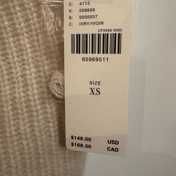 NWT Anthropologie Enza Cashmere Poncho Sweater Vest XS - Picture 5 of 6